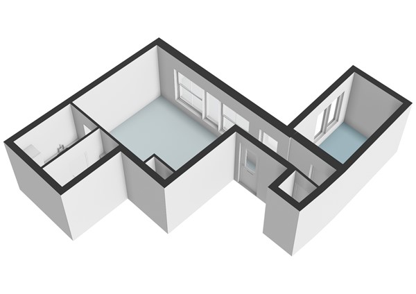 Floorplan - Langebrug 20B, 2311 TL Leiden